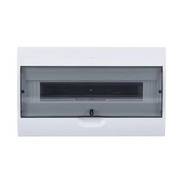 Щит распределительный навесной белый City9 (ЩРн-П-18) дверь прозрачная на 18 модулей IP40