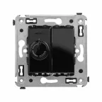 Avanti Диммер поворотный в стену, ''Черный квадрат''