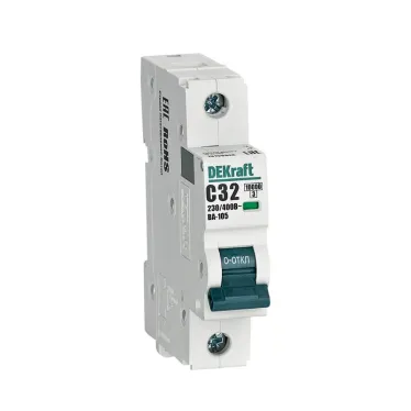 Выключатель автоматический 1P кривая C 32A 10кА ВА-105