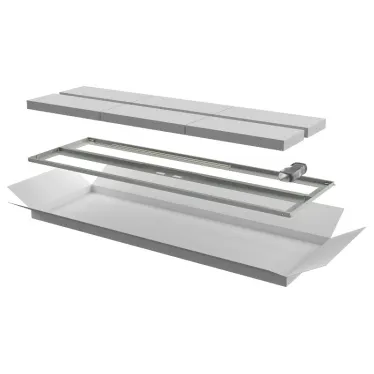 Дверь перфорированная двустворчатая для шкафа LINEA N 33U 600мм серая