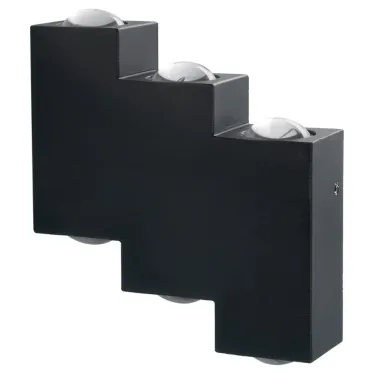 Светильник светодиодный уличный ДБУ-6х1w вверх/вниз 4000К IP54 черный