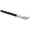 Витая пара U/UTP кат 5e 4 пары AWG24 solid с тросом OUT черный 500м