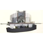 GLOSSA Переключатель одноклавишный сх.6 антрацит в рамку