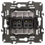 Розетка аудио двойная, Эра Elegance, сл.кость, 14-3112-02