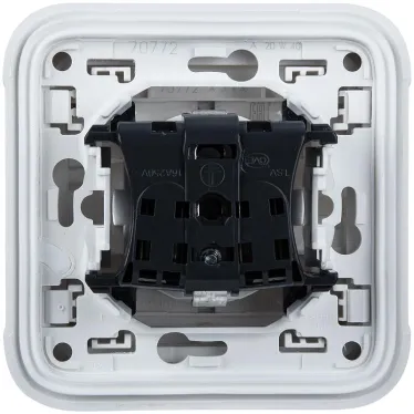 Plexo Розетка 2К+З немецкий стандарт 16А белая