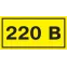 Знак безопасности 220В 40х20