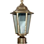 Светильник НТУ-60w на трубу Е27 IP44 черное золото