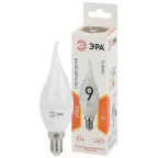Лампа светодиодная LED 9 Вт 720Лм 2700К свеча на ветру теплый E14 170-265В LED BXS-9W-827-E14 Standart