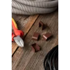 Заглушка (15х10) (4 шт) Plast под темное дерево