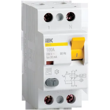 Выключатель дифференциального тока (УЗО) ВД1-63 2Р 16А 10мА А(Электромеханическое)