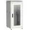 Шкаф сетевой 19дюйм LINEA N 18U 600х600 мм стеклянная передняя дверь. задняя металлическая серый