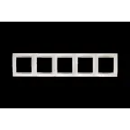 Рамка на 5 постов шампань 15