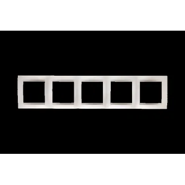 Рамка на 5 постов шампань 15