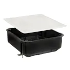 Коробка распаячная КМП-020-008 для полых стен 110х110х45 полистирол черная/белая метал.лапки IP20 PROxima