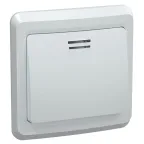 Выключатель ВС10-1-1-ВБ одноклавишный 10А с индикацией ВЕГА белый