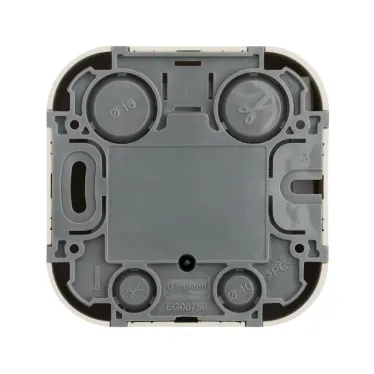 Quteo Розетка телефонная+компьютерная RJ11+RJ45 категория 5 UTP наружная бежевая