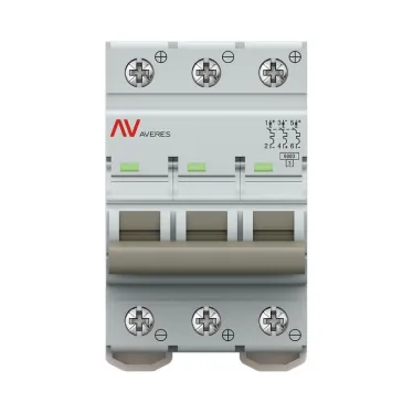 Выключатель автоматический AV-6 DC 3P 2A (C) 6kA AVERES