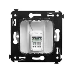 Avanti Розетка RJ-45 в стену, 5e одинарная, ''Белое облако''