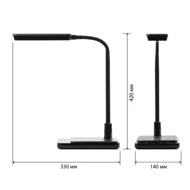 Светильник настольный светодиодный NLED-499-10W-BK светодиодный с основанием черный