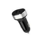 Автозарядка в прикуриватель АЗУ USB-A+USB-C, 3.1 A черная, REXANT