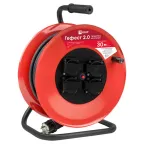 Удлинитель на катушке Гефест 2.0 4 гнезда 50м с заземлением и предохранителем КГ 3*2,5 16А/3,5кВ тIP44 PROxima