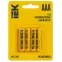 Батарейка щелочная Alkaline LR03/AAA (4шт/блистер) IEK