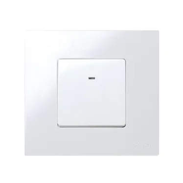 Выключатель двухполюсный с контрольной подсветкой, 16А 250В, S27, белый