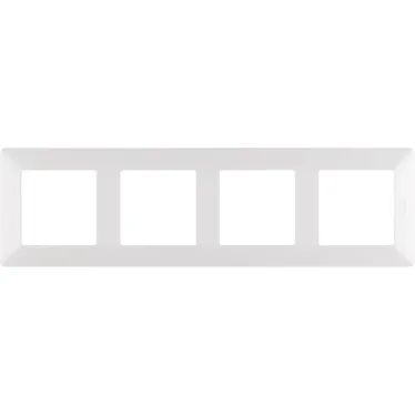 Valena LIFE Рамка 4 поста белая универсальная