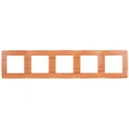 Рамка на 5 постов, Эра12, дуб, 12-5005-09