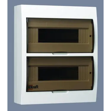 Щит распределительный навесной ЩРн-П-24 IP41 пластиковый прозрачная дверь