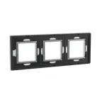 Рамка из натурального стекла, ''Avanti'', светло-серая, 6 модулей