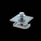 Прижим лестничного лотка к страт-профилю