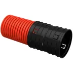 Труба гофрированная двустенная ПНД d-160мм красная (35м) IEK
