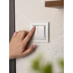 Выключатель Минск 2-клавишный СП 10А белый