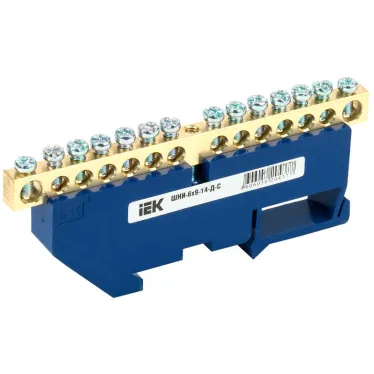 Шина N ноль на DIN-изоляторах ШНИ-6х9-14-Д-С