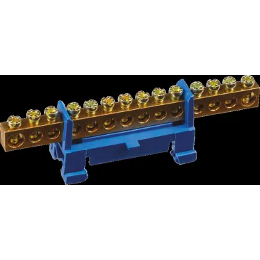 Шина нулевая на DIN-изолятор тип Стойка NBB-M69-14P/B