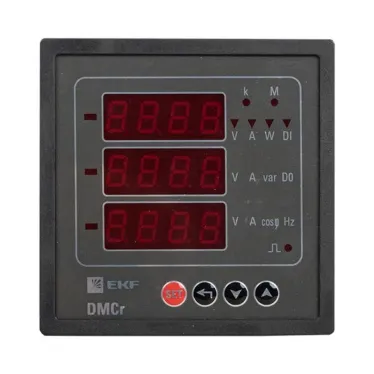 Прибор цифровой измерительный комбинированный DMC-r с интерфейсом RS-485 на панель 96x96 (квадратный вырез) PROxima