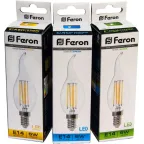 Лампа светодиодная LED 5вт Е14 теплый свеча на ветру FILAMENT