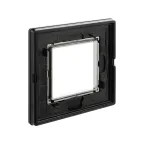 Рамка из алюминия, ''Avanti'', черная, 2 модуля