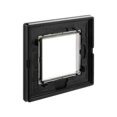 Рамка из алюминия, ''Avanti'', черная, 2 модуля