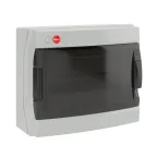 Щит настенный с дверцей 12 модулей IP65 серый с клеммным блоком 63А