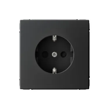 ARTGALLERY розетка с заземлением со шторками, 16А, механизм, карбон