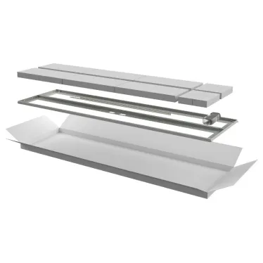 Дверь перфорированная двустворчатая для шкафа LINEA N 38U 600мм серая