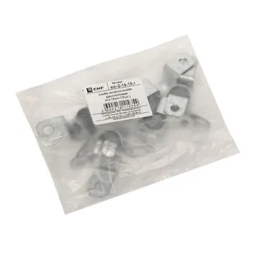 Скоба металлическая двухлапковая d14-15мм (10шт.) PROxima