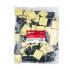 Площадка самоклеящаяся (40х40 мм) черная (100 шт)