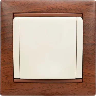 Рамка VALENA 1 пост тонированное дерево