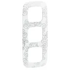 Valena ALLURE Рамка 3 поста Нарцисс хром универсальная