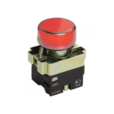 Индикатор LAY5-BU64 красного цвета 22мм