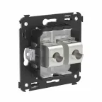 Avanti Компьютерная розетка RJ-45 без шторки в стену, кат.6 двойная экранированная, Белое облако