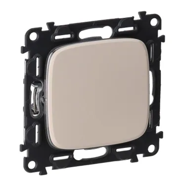 Valena ALLURE Выключатель 10АХ 250В с лицевой панелью Безвинтовые зажимы Слоновая кость